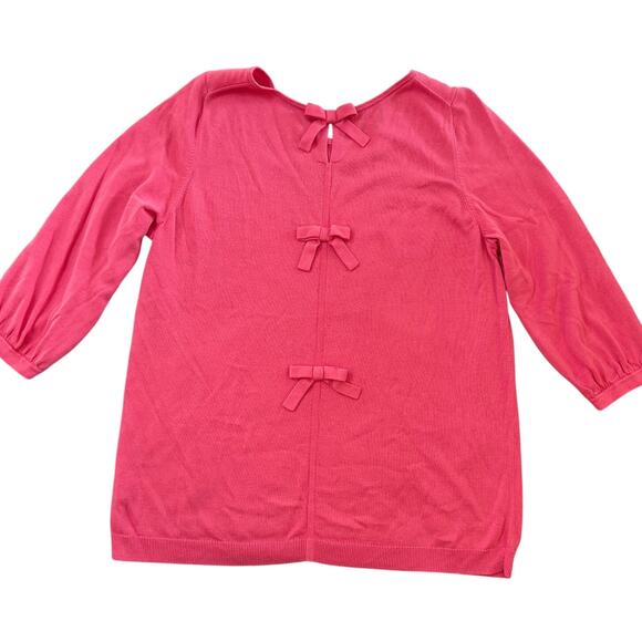 Talbots 3/4 Sleeve, Scoop Neck, Light Weight, Bow Detailed, Sweater- 1X - Picture 2 of 7